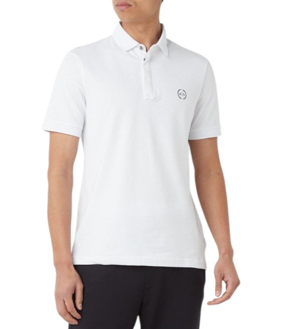 Armani Exchange Wit Polo Top Met Logo