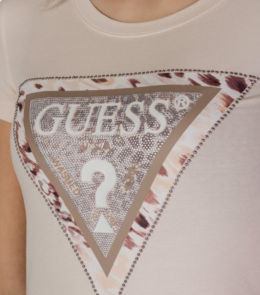 Guess Roze T-shirt Print