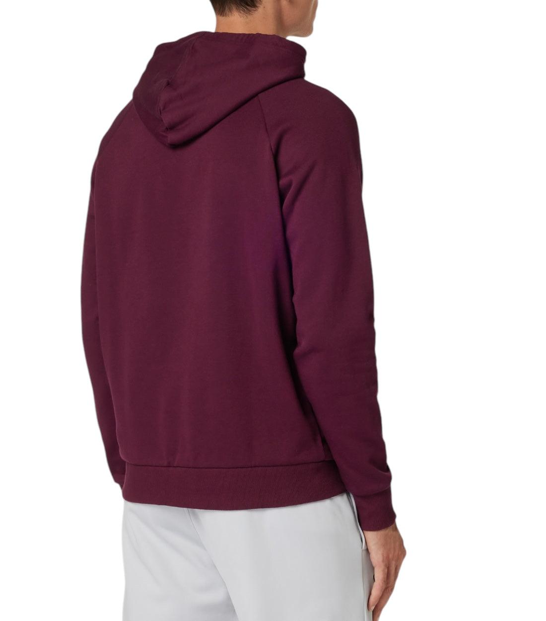 Under Armour Bordeaux Rival Hoodie Met Logo