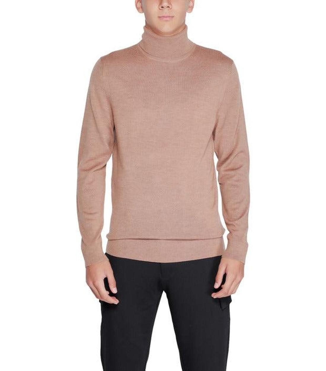 Calvin Klein Coltrui Sweater In Caramel Heather