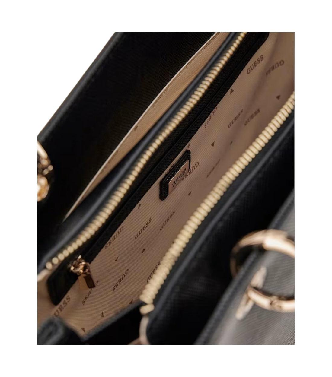 Guess Zwart Handtas Met Logo