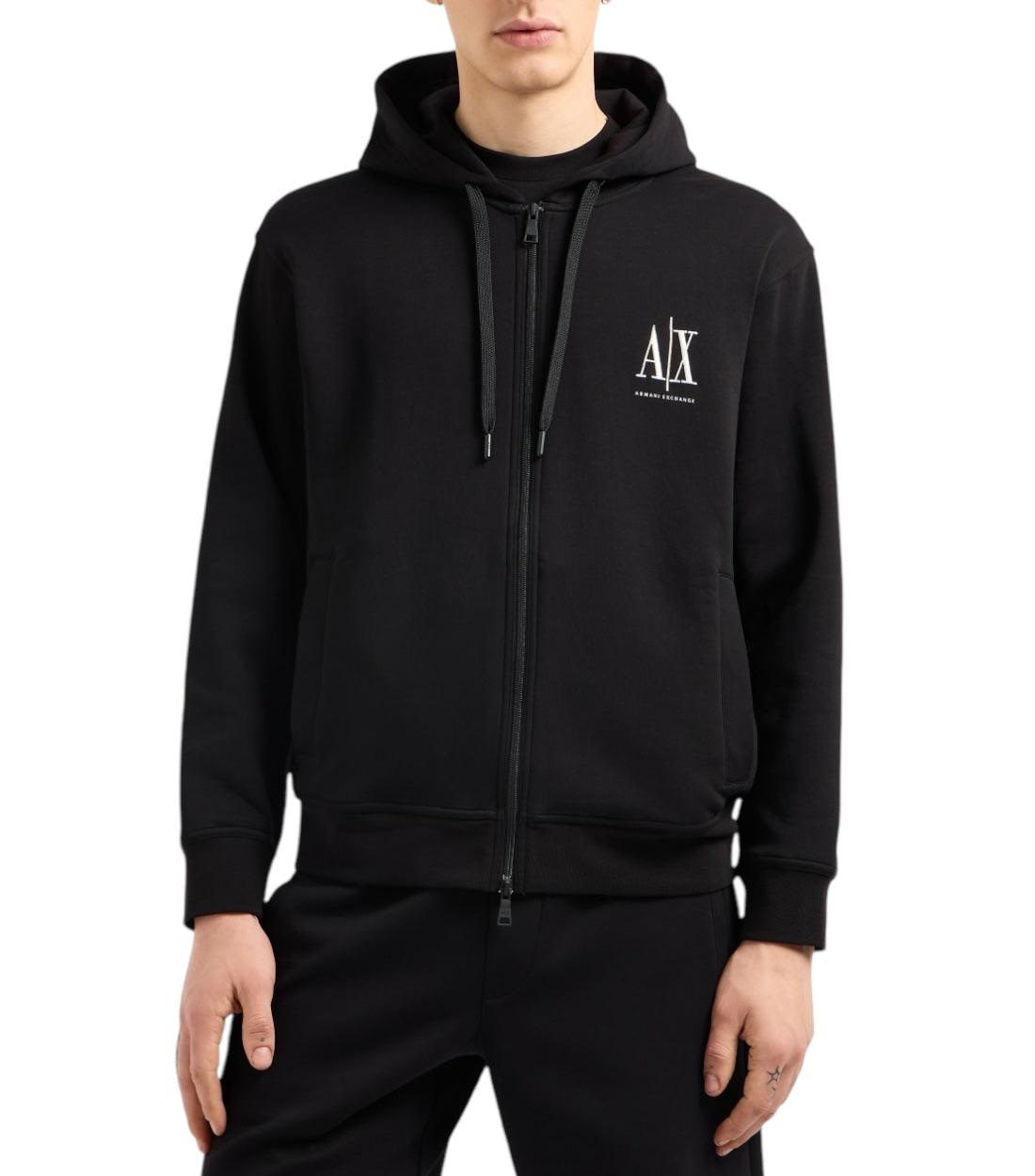 Armani Exchange Zwart Vest Met Rits