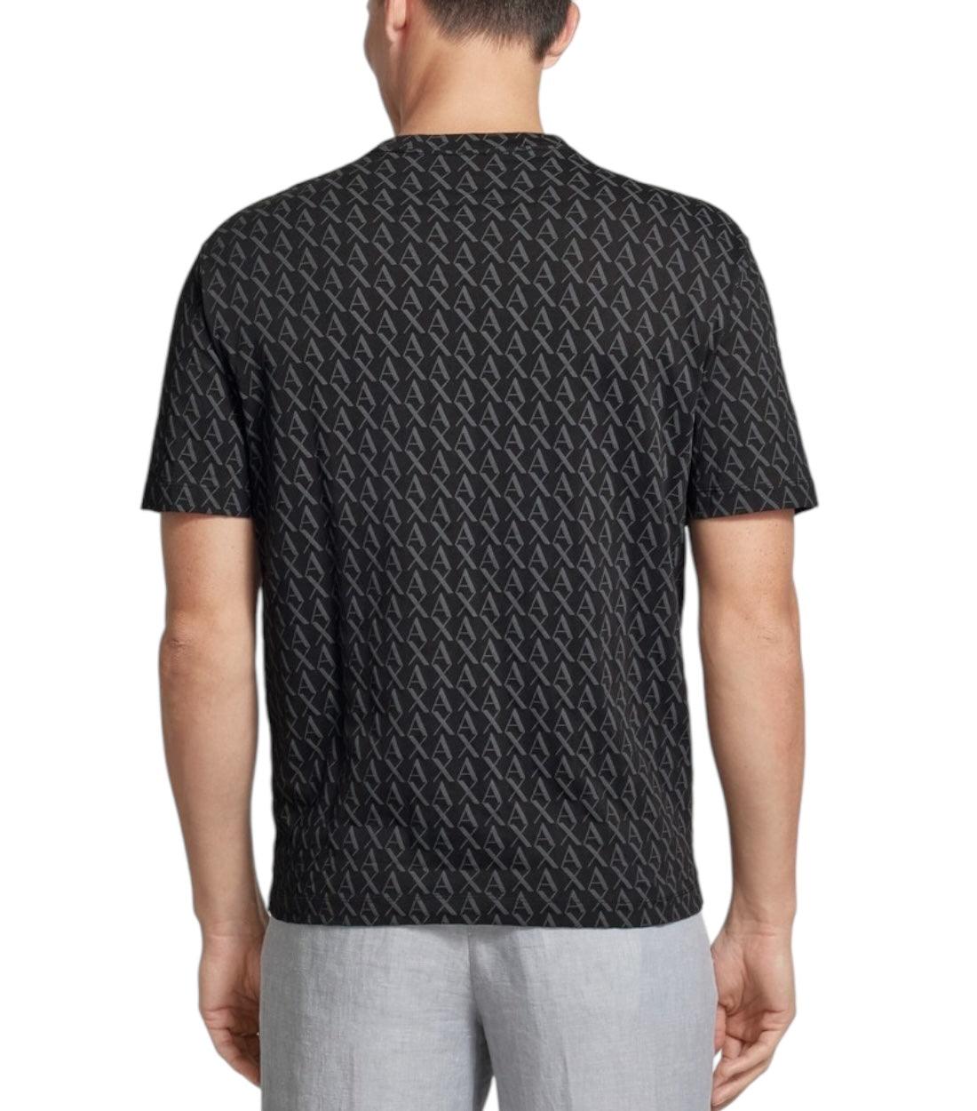 Armani Exchange Zwart T-shirt Met Logoprint