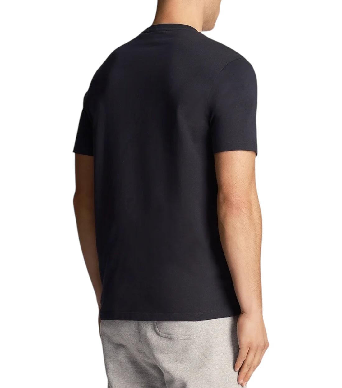 Lyle & Scott Blauw T-shirt Met Borstvak