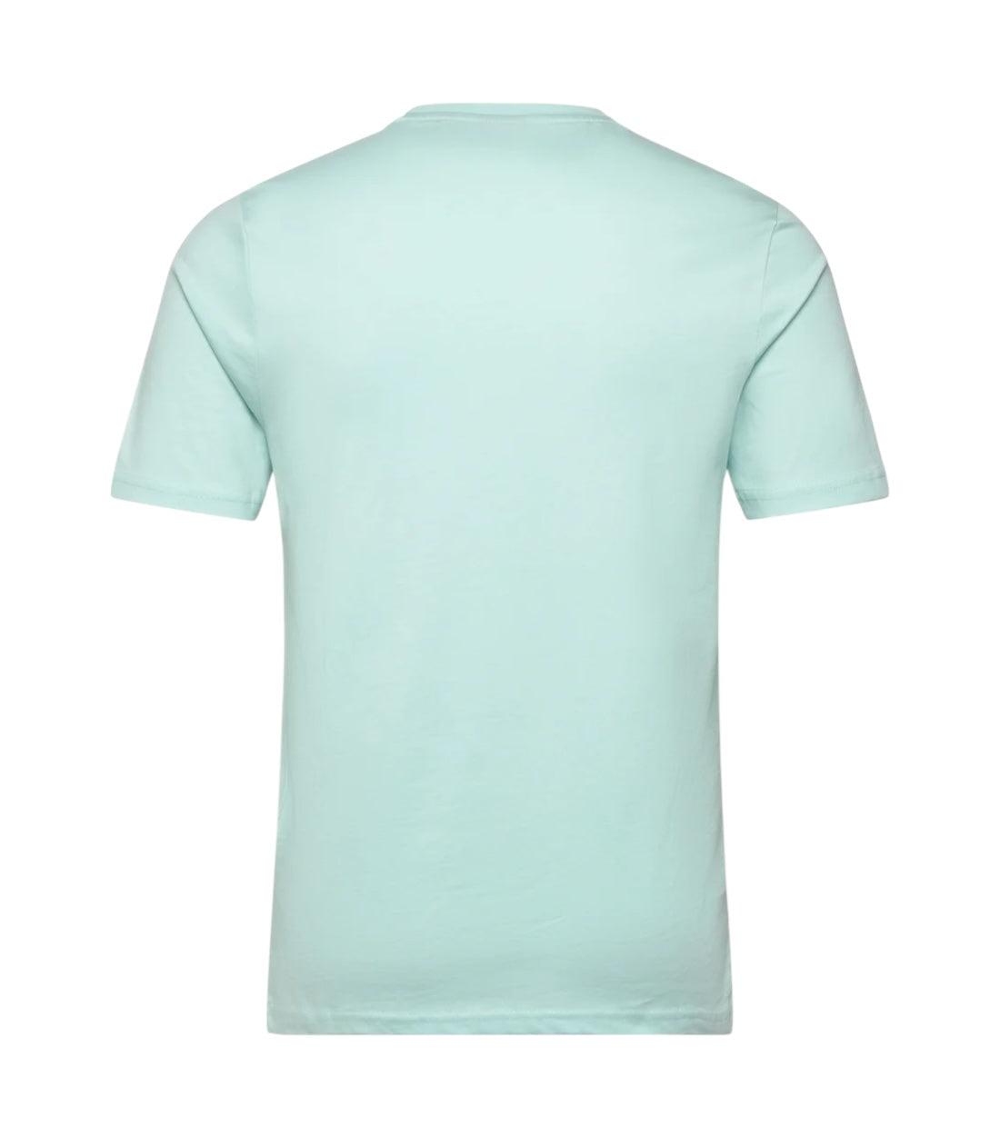 Lyle & Scott Blauw T-shirt Met Borstvak