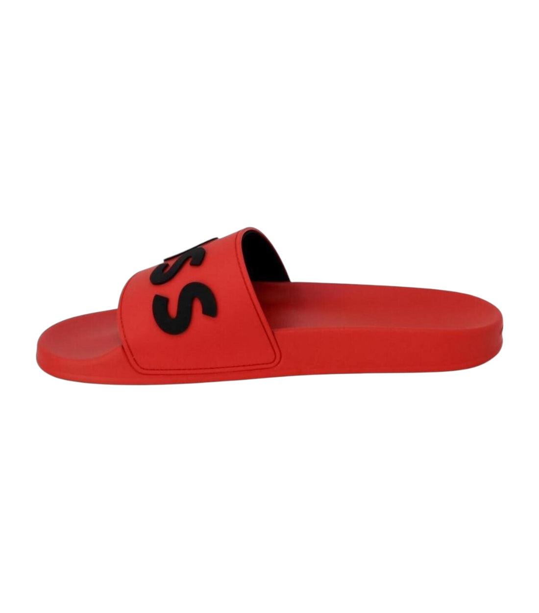 Boss Rode Slippers Met Logo