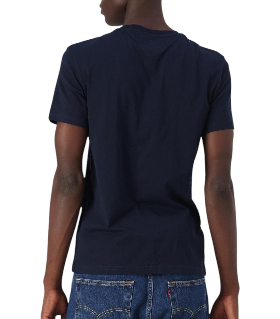 Tommy Hilfiger Jeans Donkerblauwe Basic Logo T-shirt