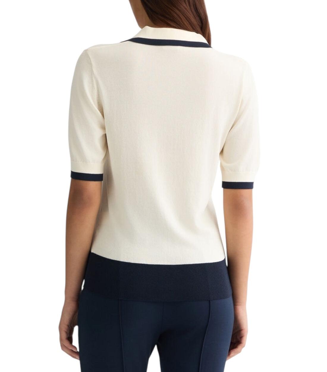 Liu Jo Wit Polo Top Met Details