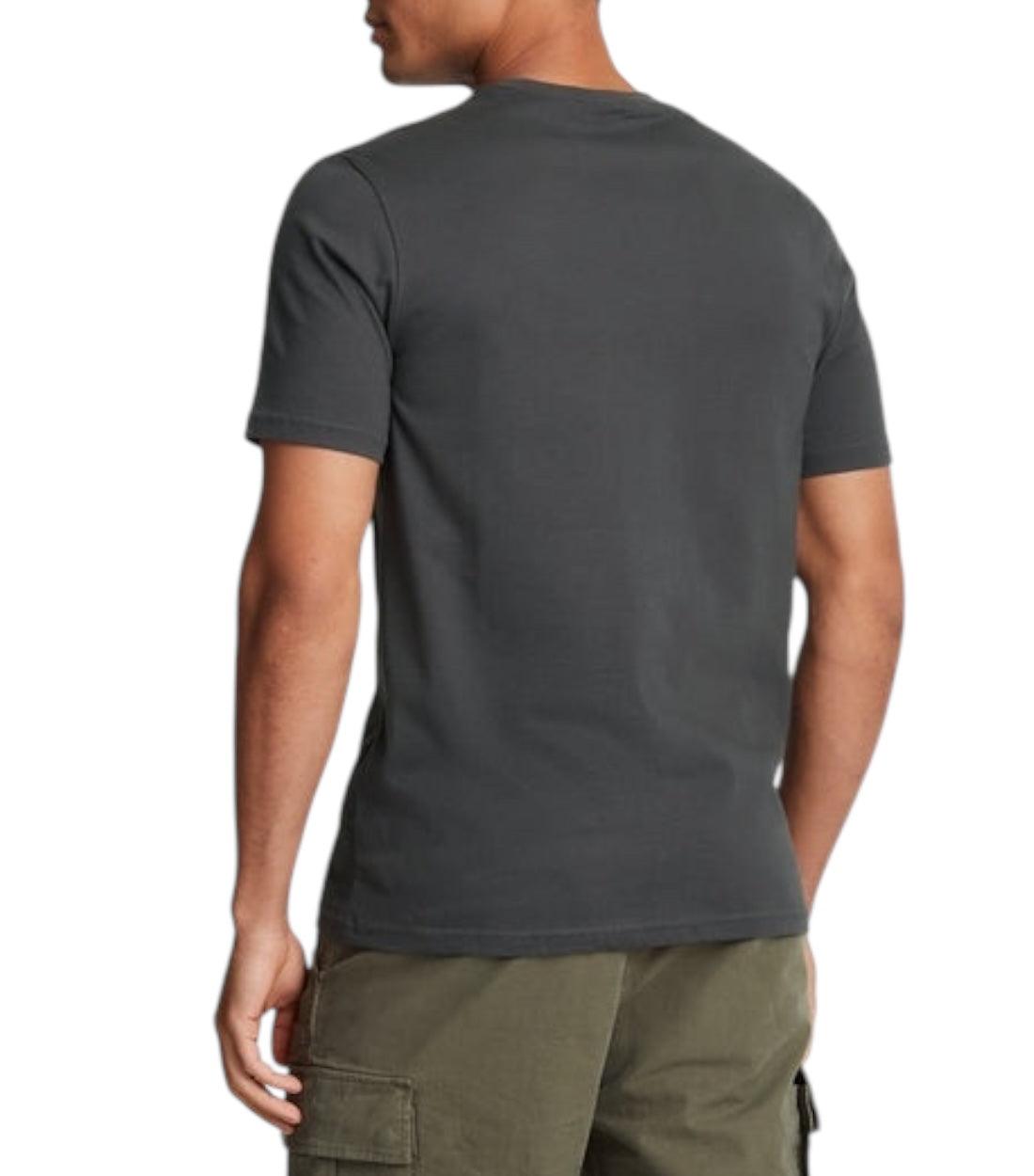 Lyle & Scott Grijs Basic T-shirt Met Logo