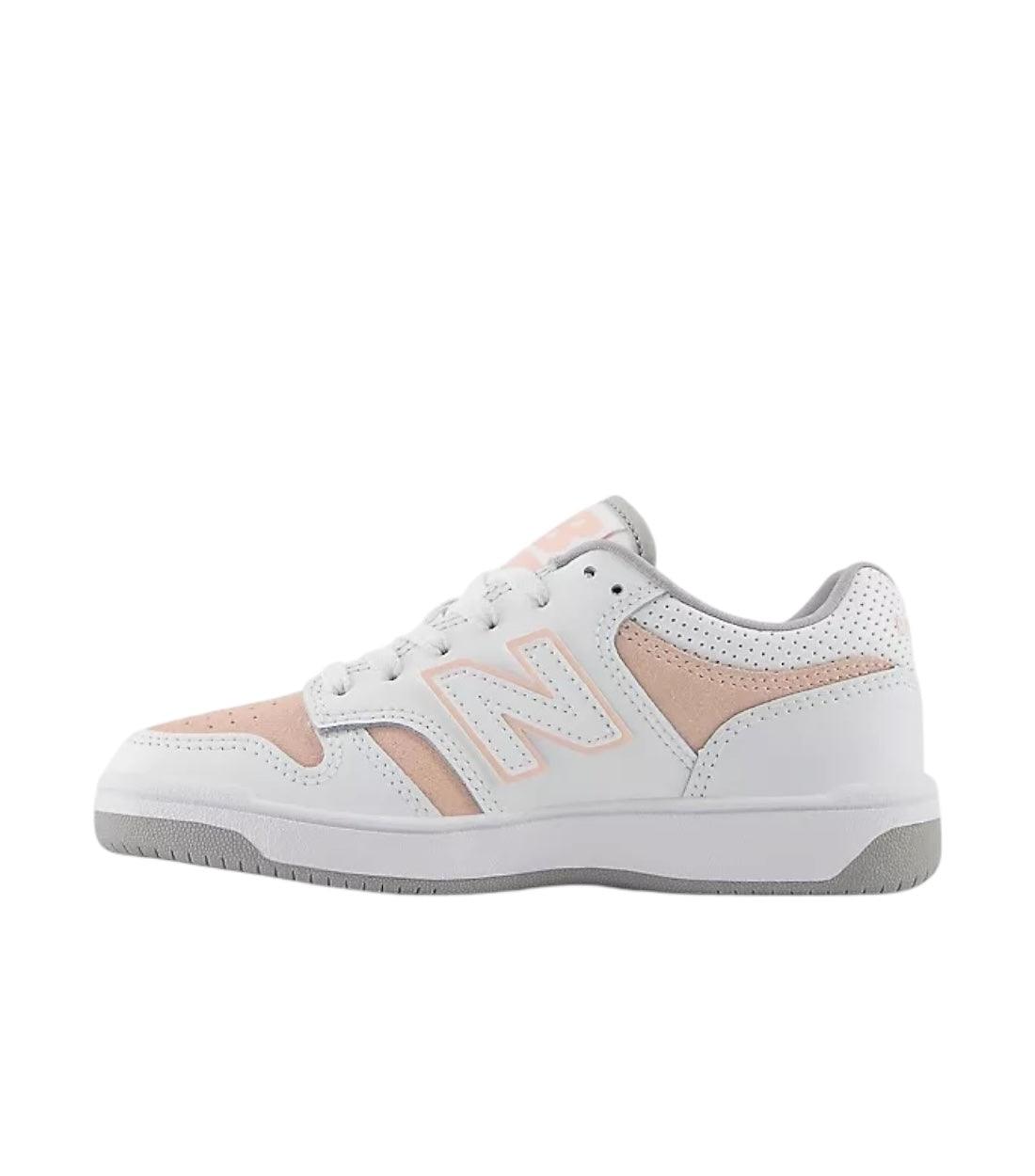New Balance 480 White Met Pink Haze Sneakers