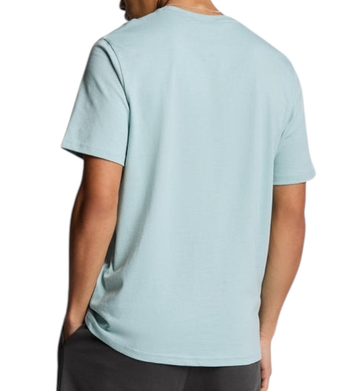 Lyle & Scott Lichtblauw Basic T-shirt Met Logo