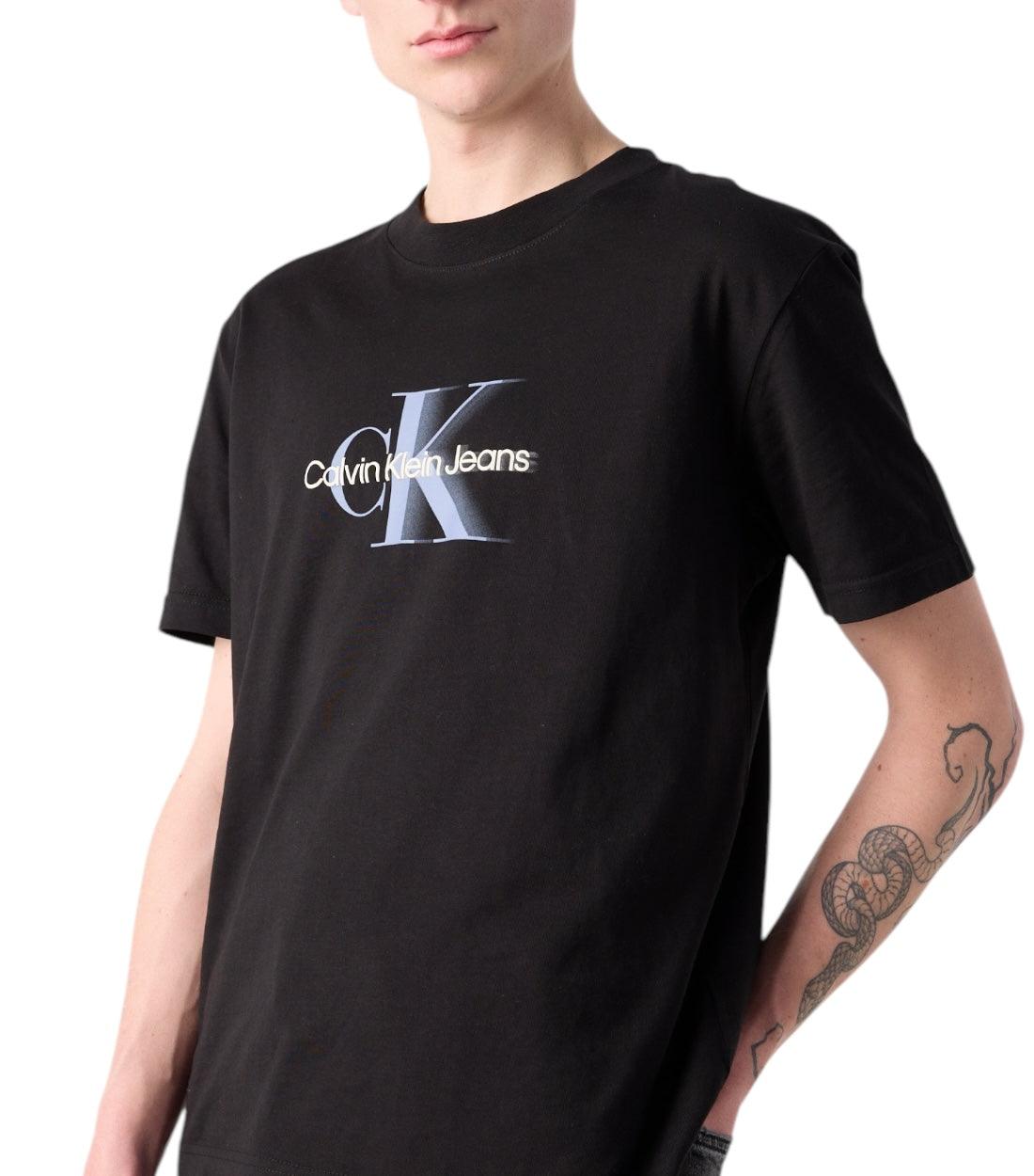 Calvin Klein Jeans Zwart Monologo Shift T-shirt