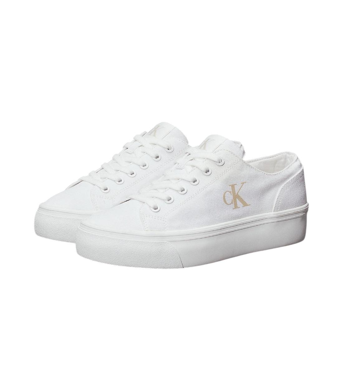 Calvin Klein Jeans Wit Platform Laag Sneakers