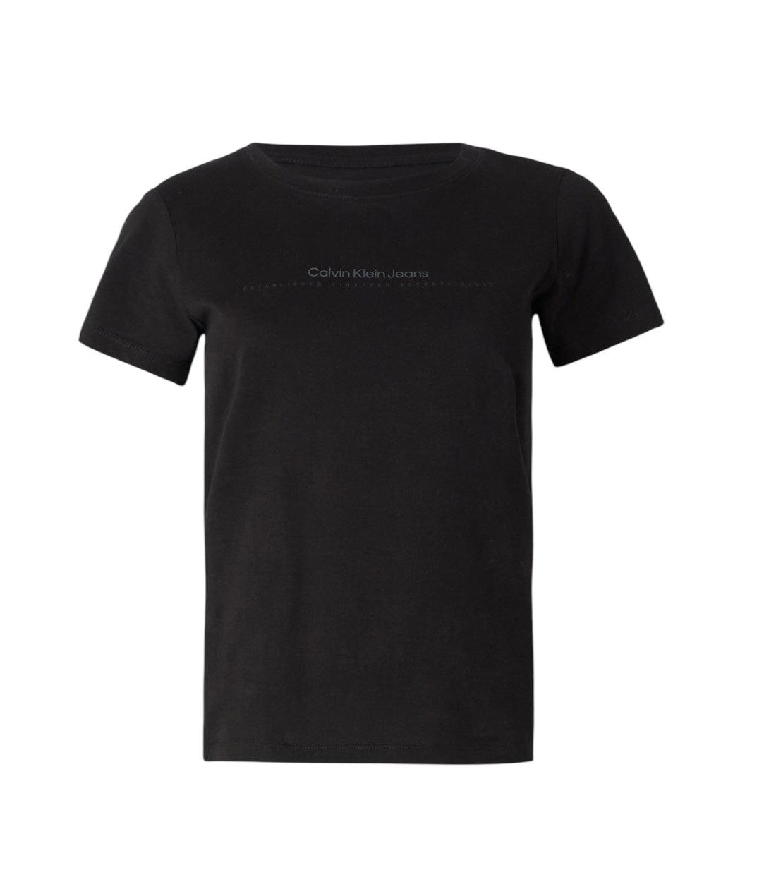 Calvin Klein Jeans Zwart T-shirt Met Logo