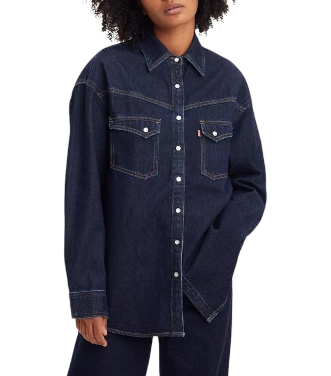 Levi`s Blauw Denim Jas Dames