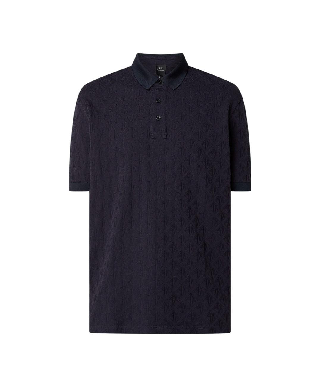 Armani Exchange Donkerblauw Polo Top Met Logoprint