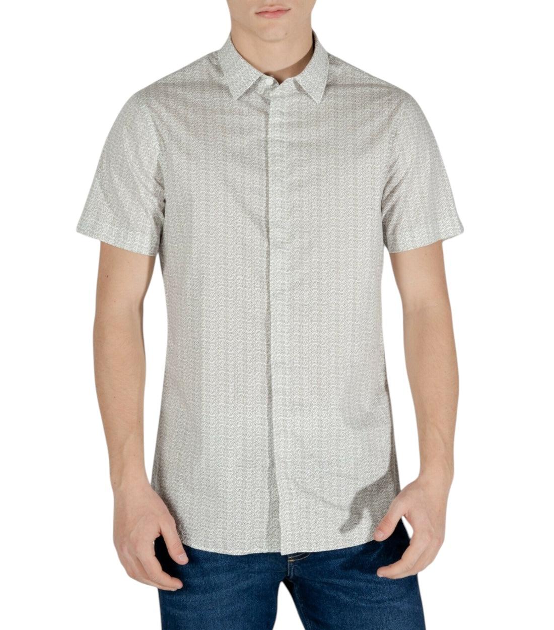 Armani Exchange Beige Blouse Met Print