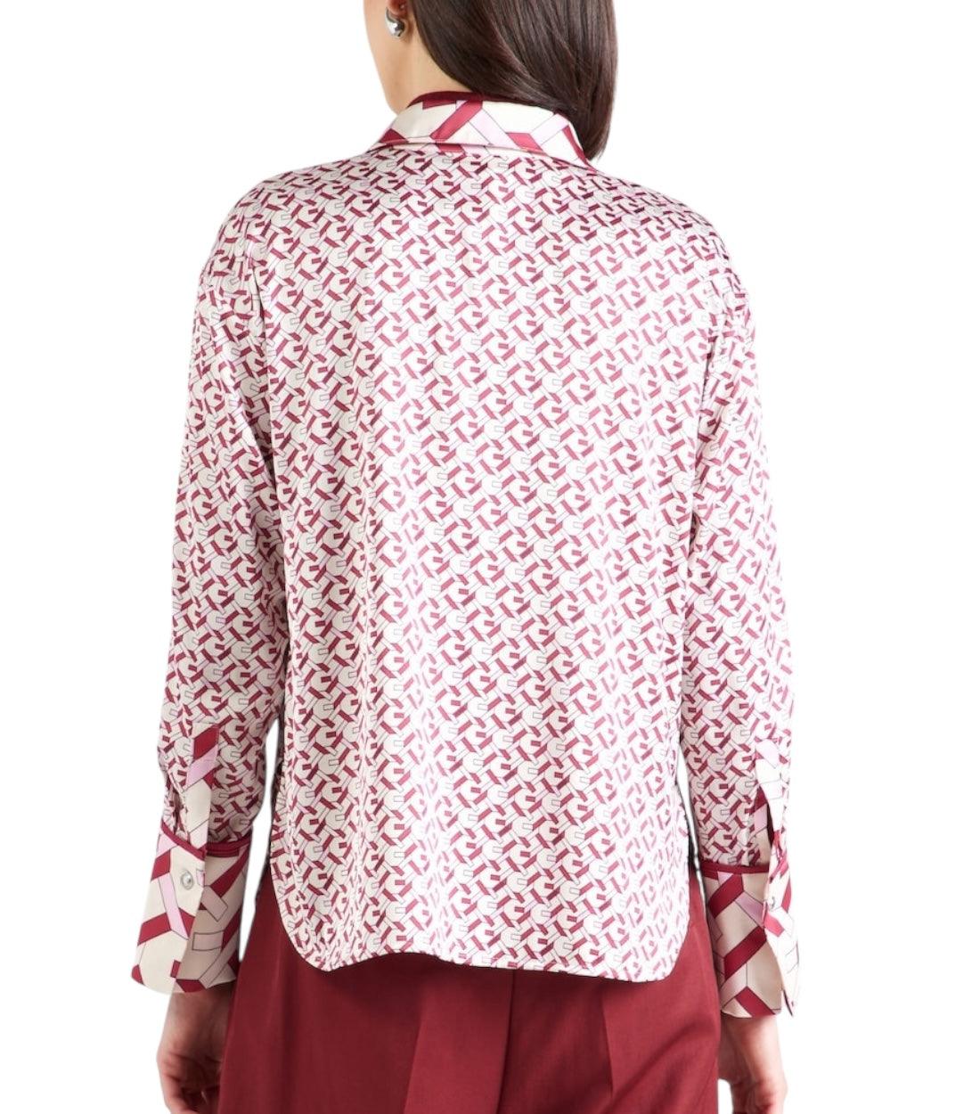 Guess Roze Logo Print Blouse