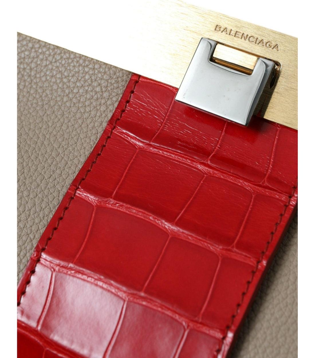 Balenciaga Luxe Meerkleurige Leren Clutch Tas