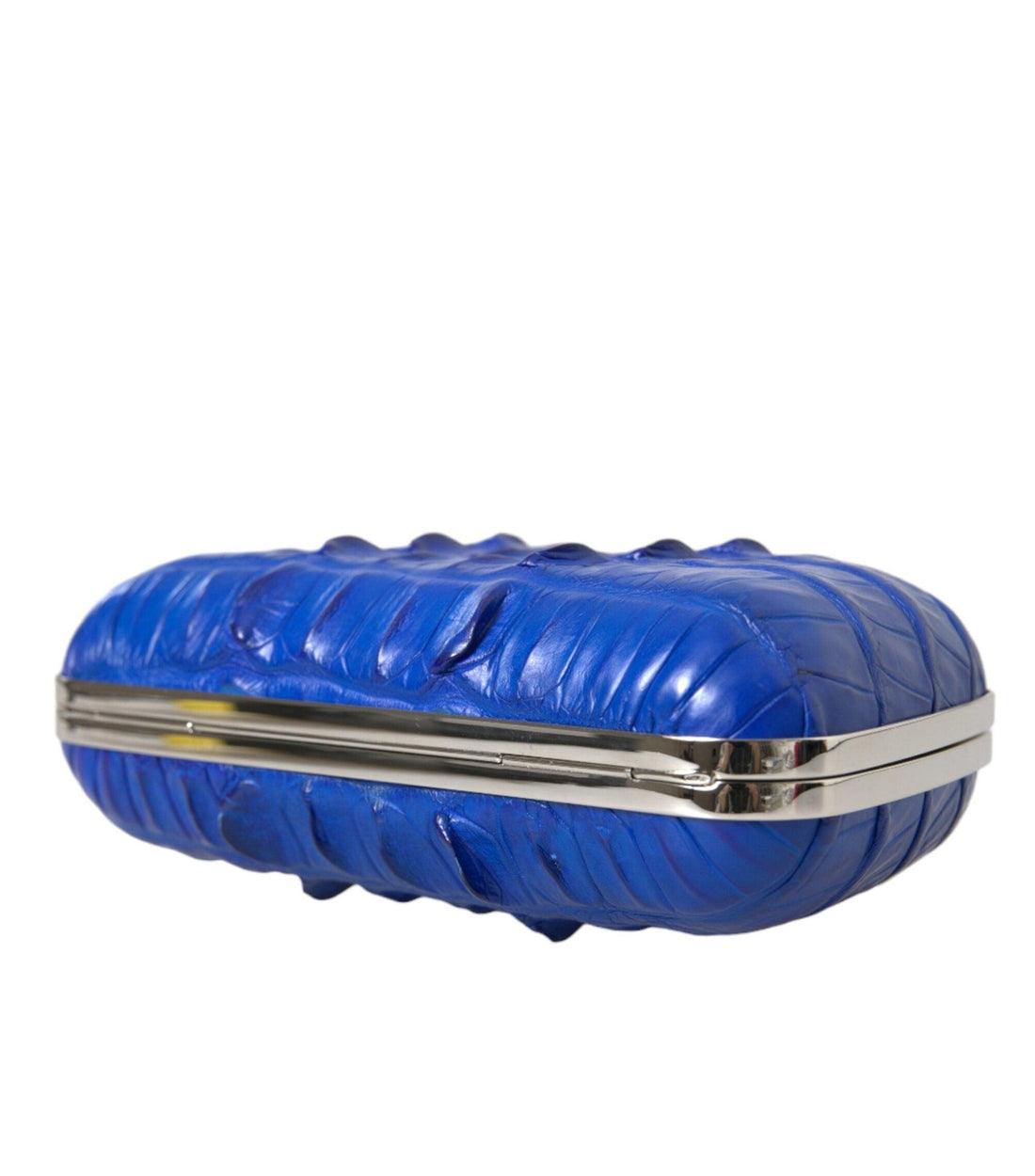 Balenciaga Blauw Krokodillenleer Handtas