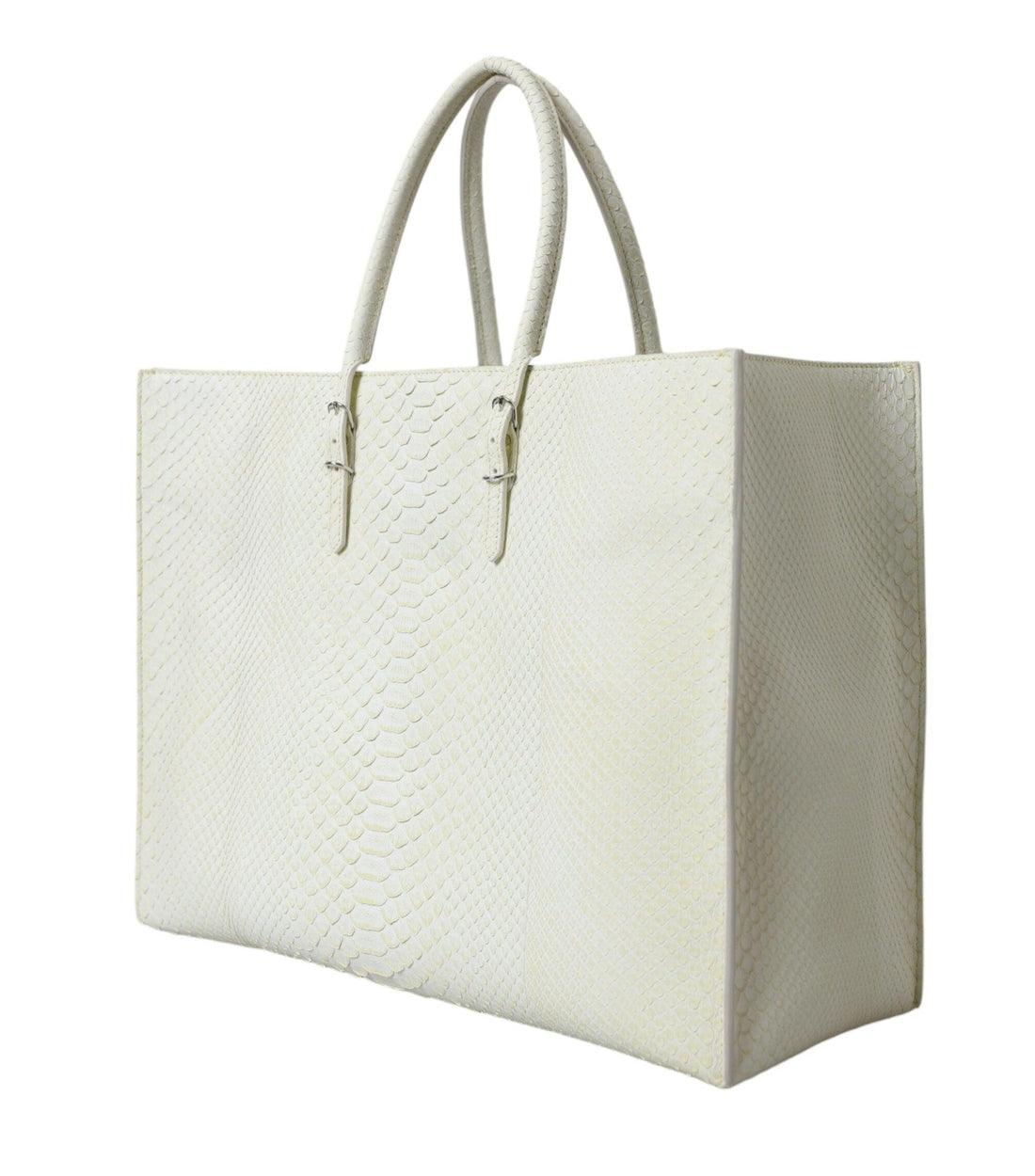 Balenciaga Gele Pythonleren A4 Tote Bag