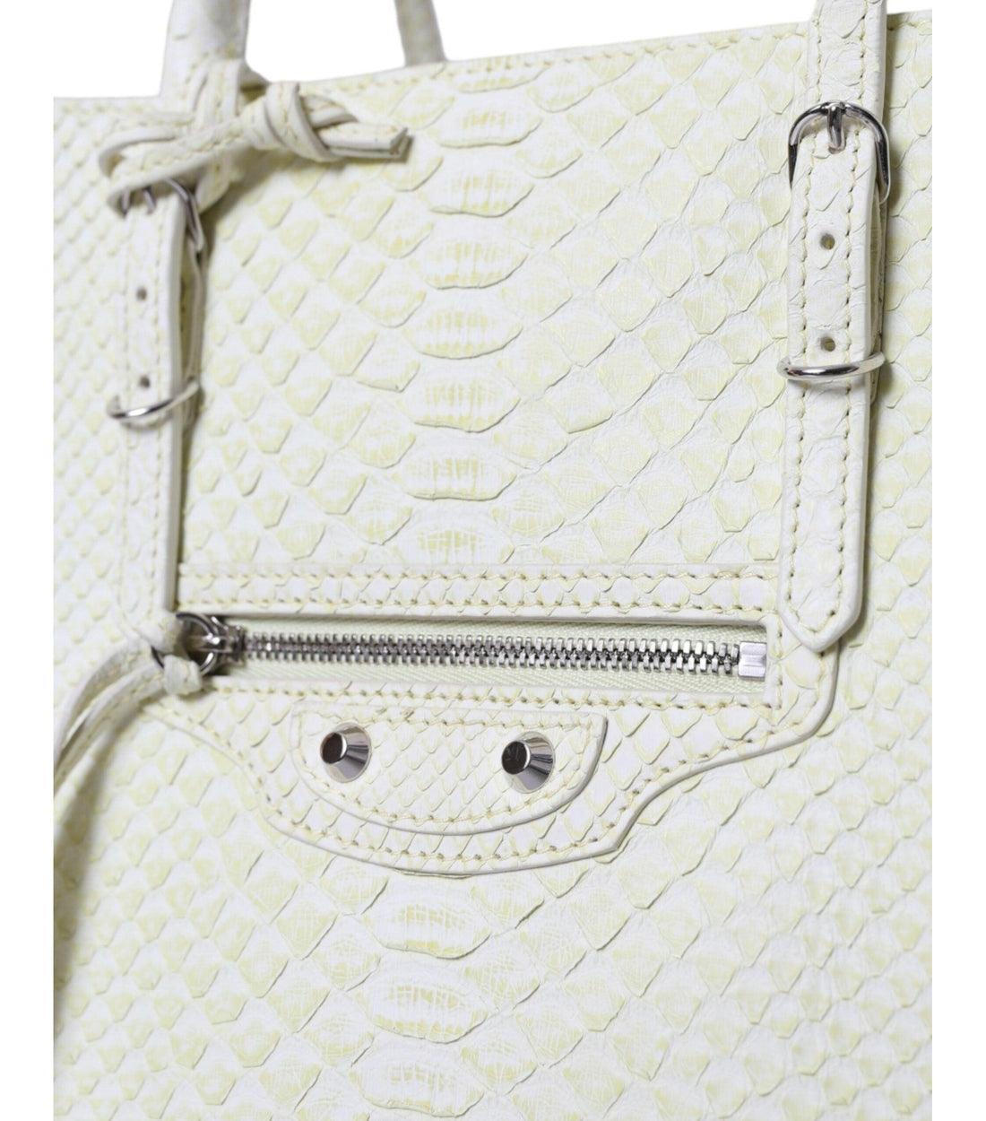 Balenciaga Gele Pythonleren A4 Tote Bag