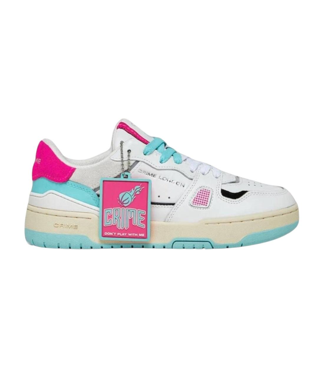 Crime London Fuchsia Meerkleurig Lace-Up Modieuze Sneakers