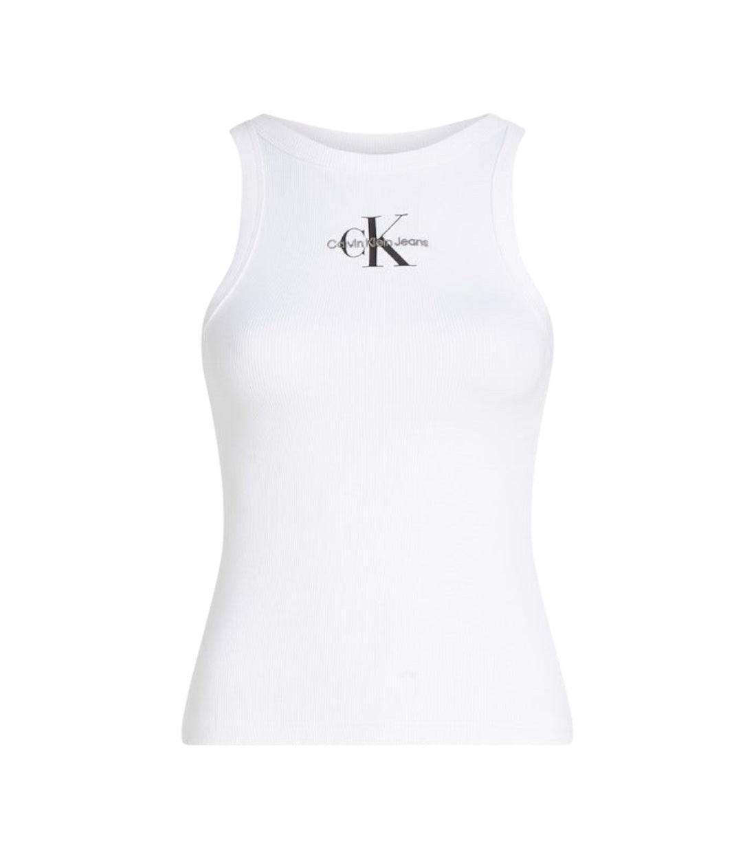 Calvin Klein Jeans Wit Tanktop Met Logo