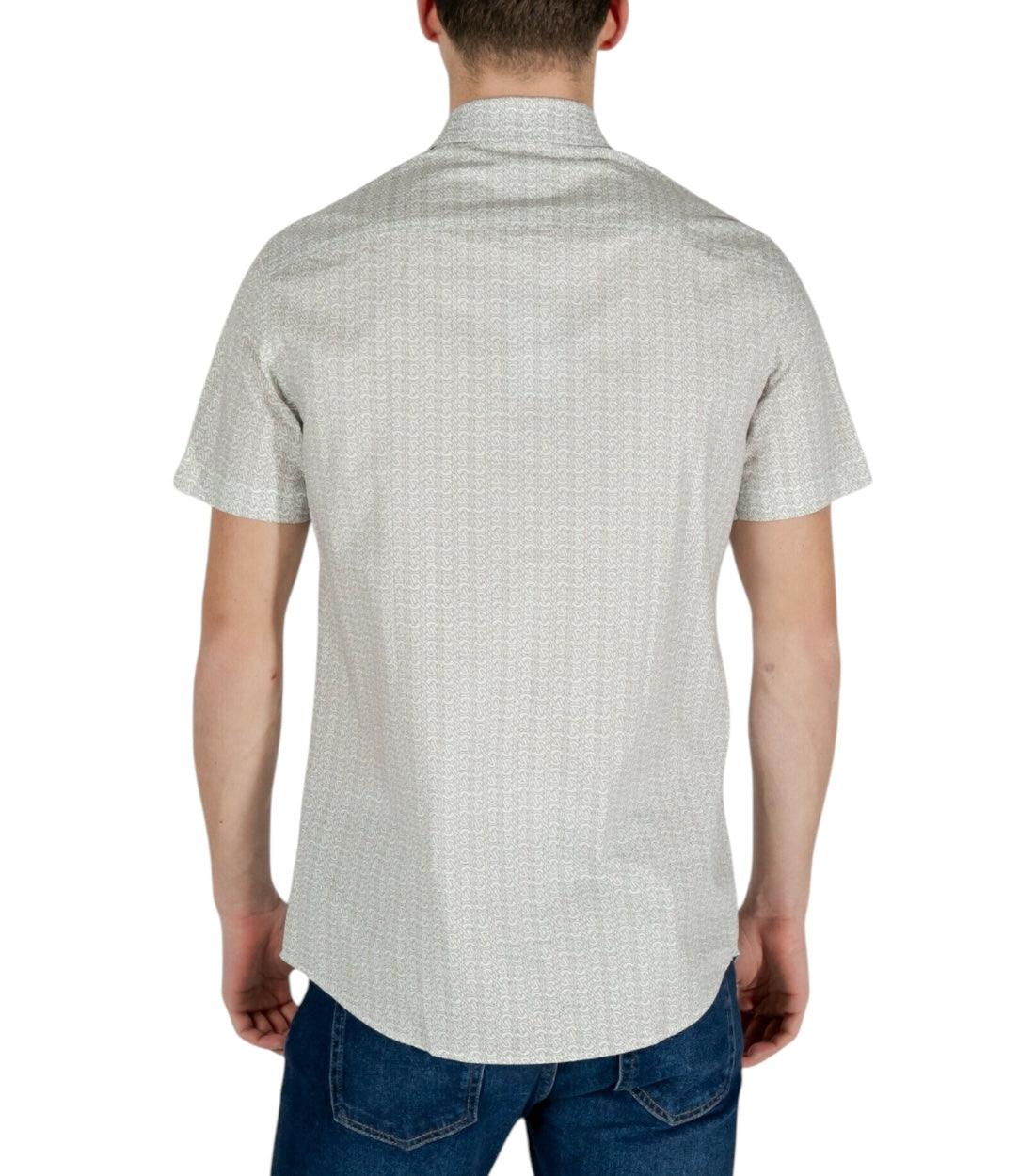 Armani Exchange Beige Blouse Met Print
