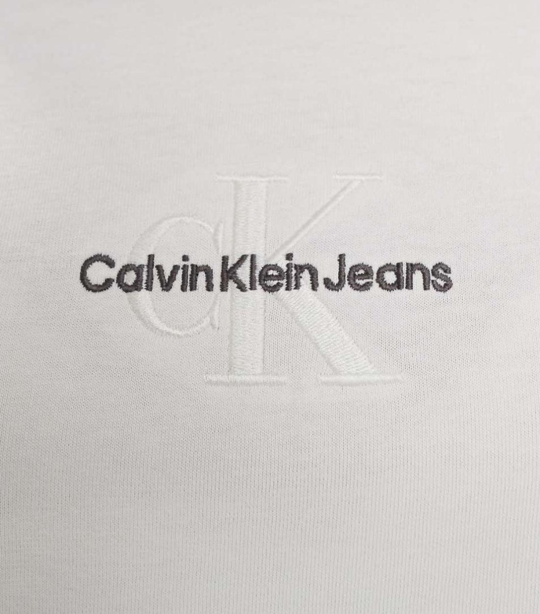 Calvin Klein Jeans Wit Baby Met Monologo T-shirt