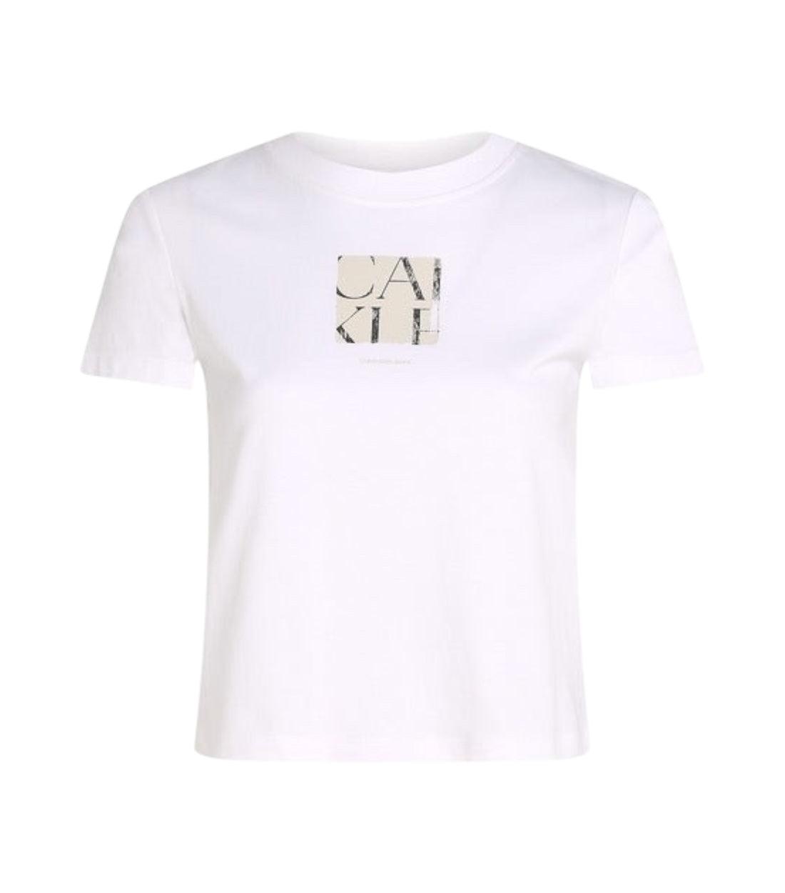 Calvin Klein Jeans Wit T-shirt Met Logo