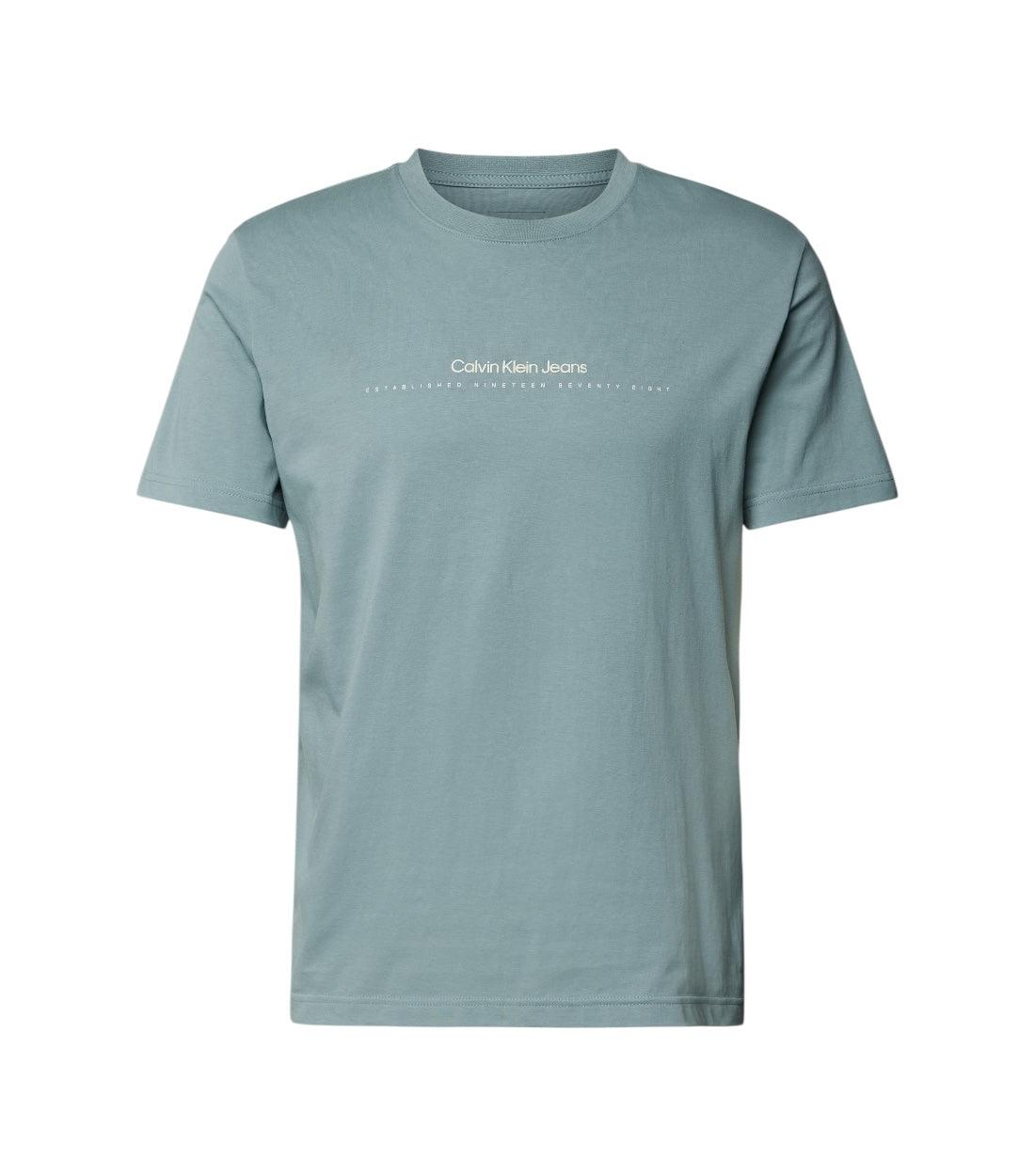 Calvin Klein Jeans Groen T-shirt Met Labelprint