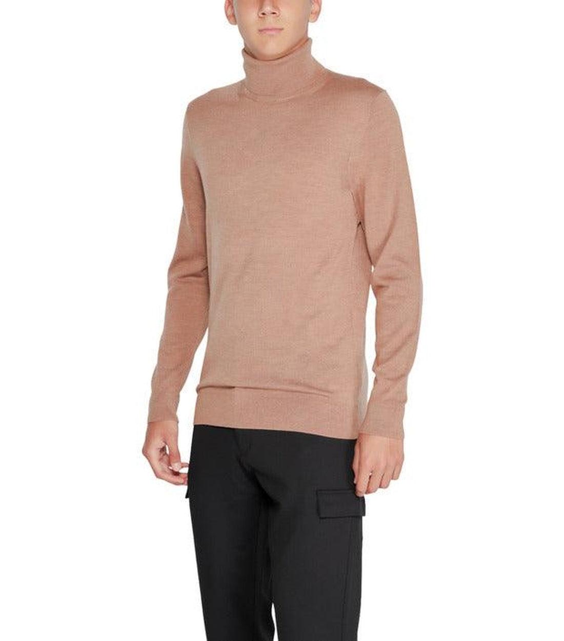 Calvin Klein Coltrui Sweater In Caramel Heather