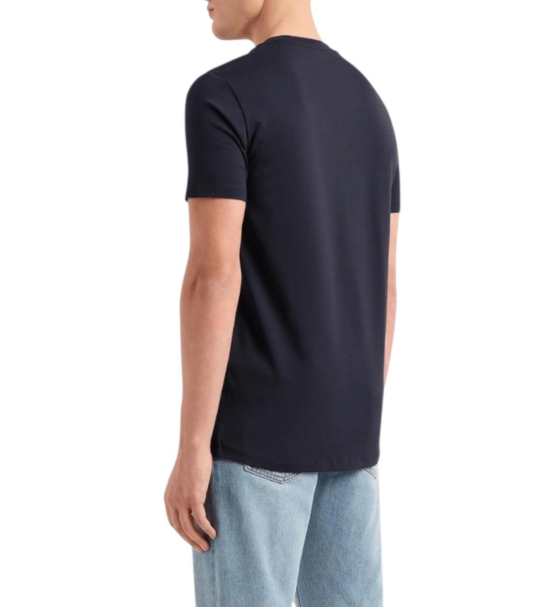 Armani Exchange Donkerblauw T-shirt Met Logo