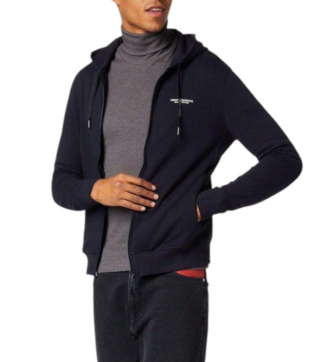 Armani Exchange Donkerblauw Stretch Vest Met Logo