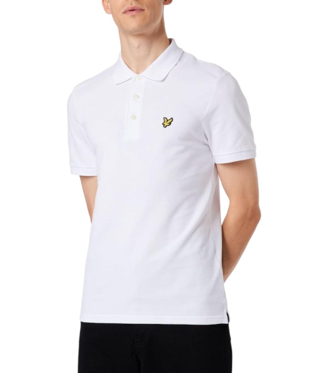 Lyle & Scott Witte Polo T-shirt