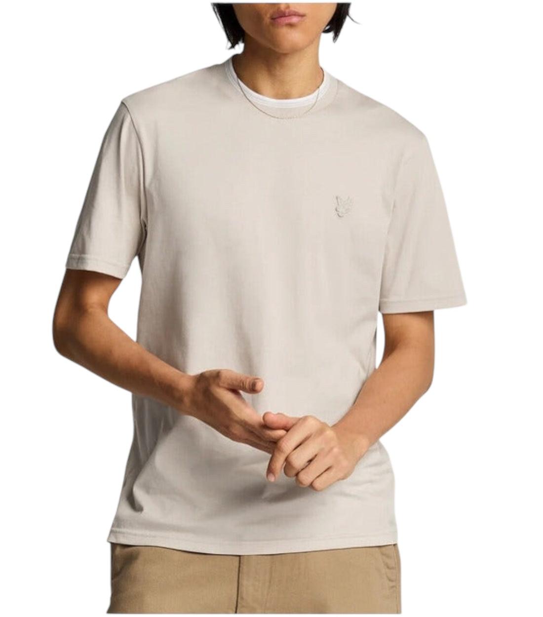 Lyle & Scott Beige T-shirt Met Logo
