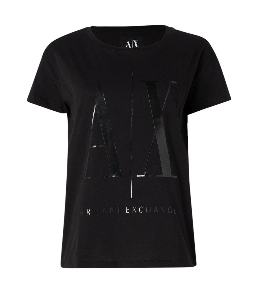 Armani Exchange Zwart Print T-shirt