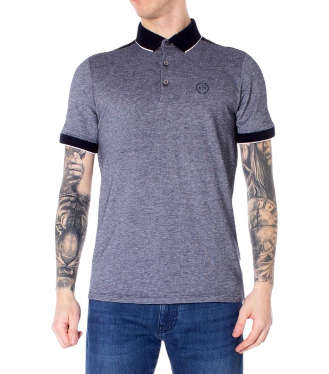 Armani Exchange Blauw Polo Top Met Logo