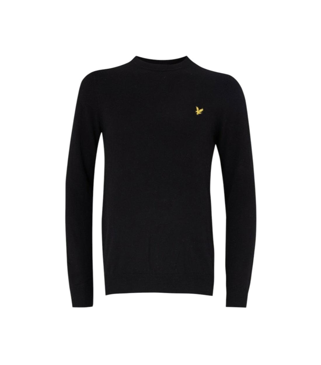 Lyle & Scott Zwart Jet Crew Neck Trui