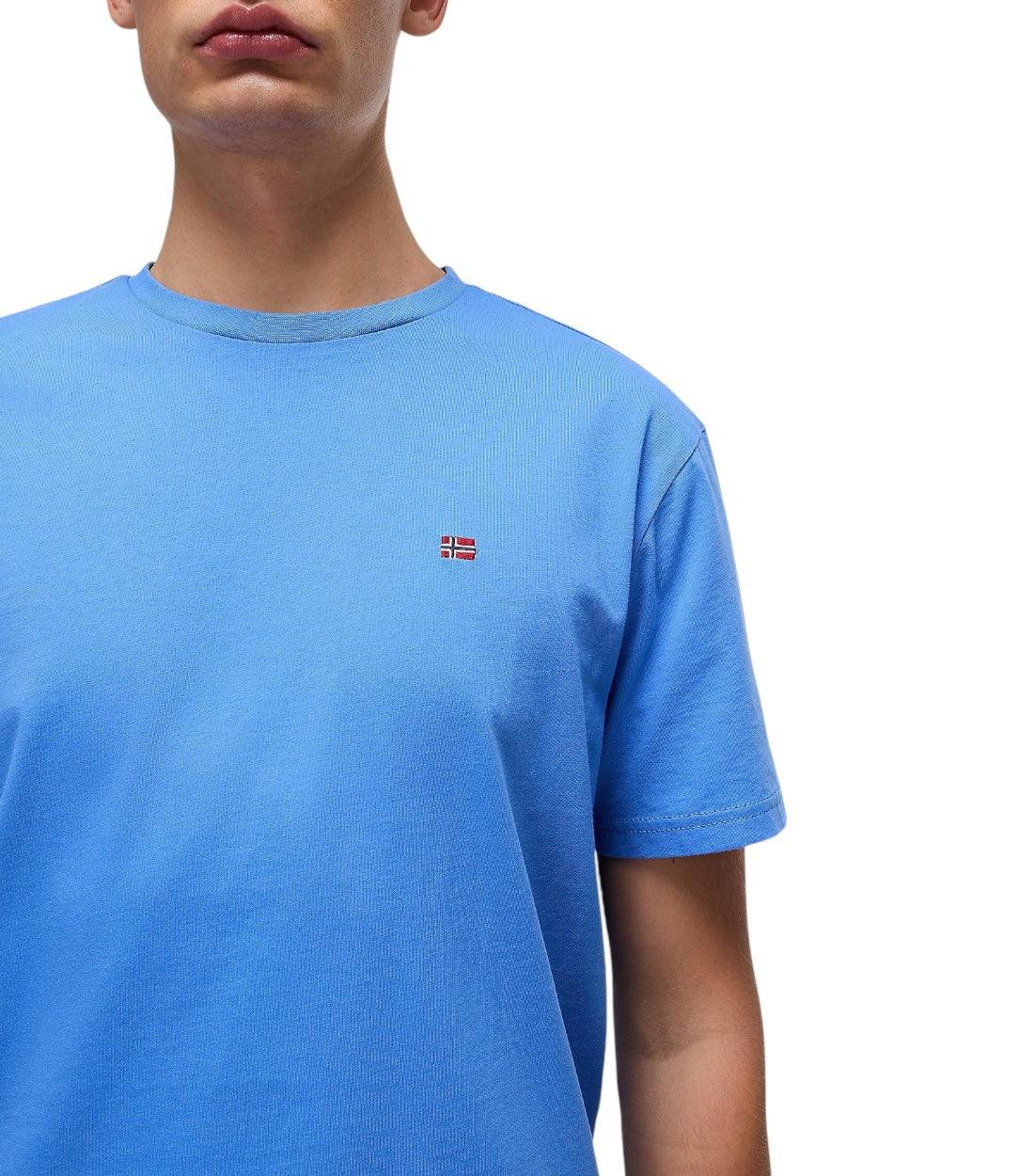 Napapijri Blauw Salis T-shirt voor Heren van Katoen