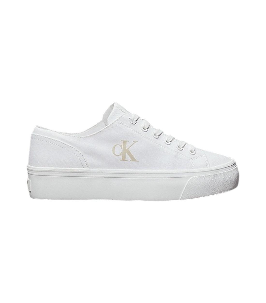 Calvin Klein Jeans Wit Platform Laag Sneakers