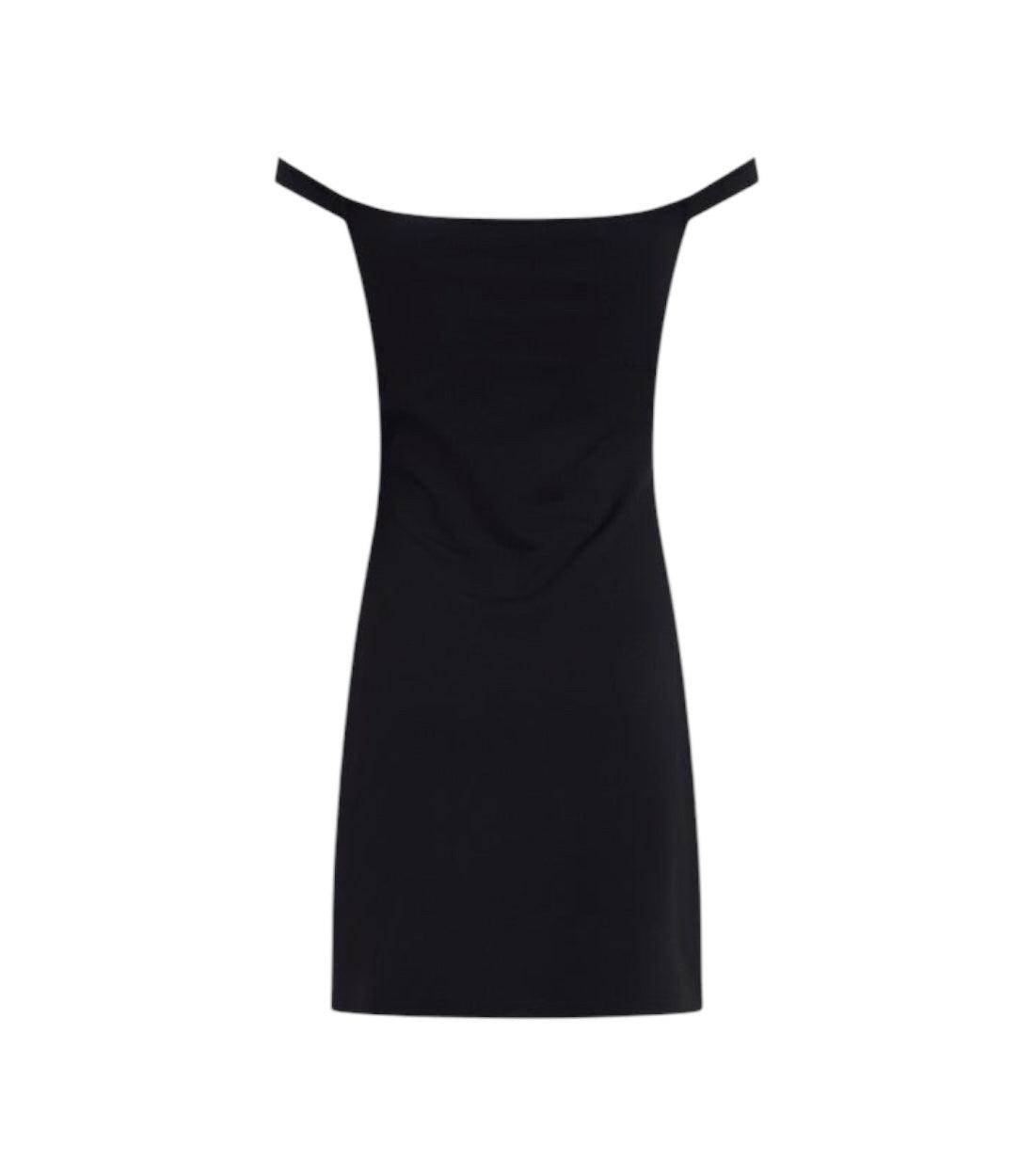 Calvin Klein Jeans Zwart Jurk Met Logodetail