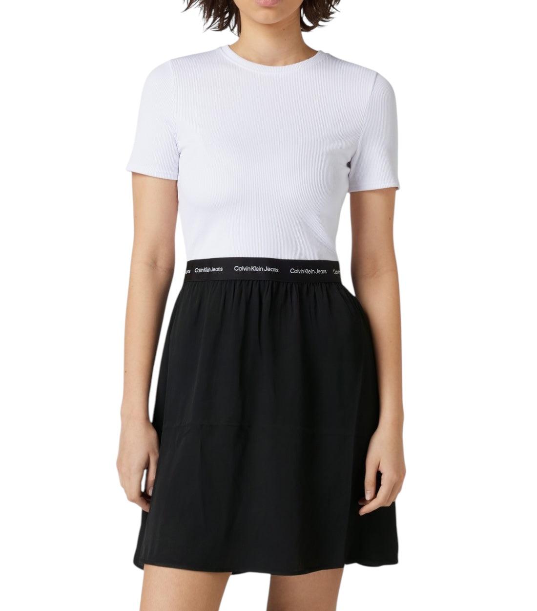 Calvin Klein Jeans Mini Jurk In Laagjeslook