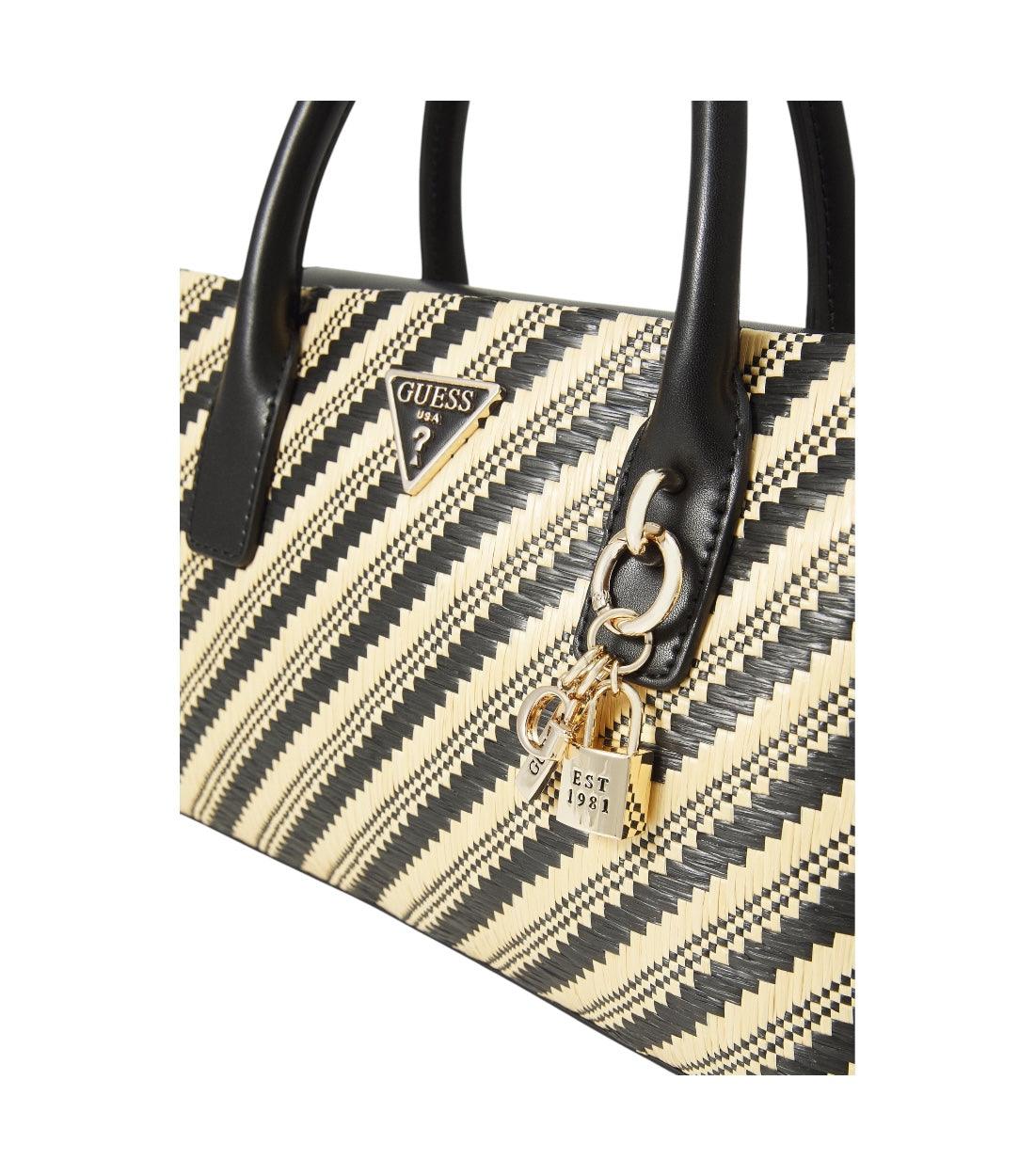 Guess Zwart Simona Small Satchel Tas