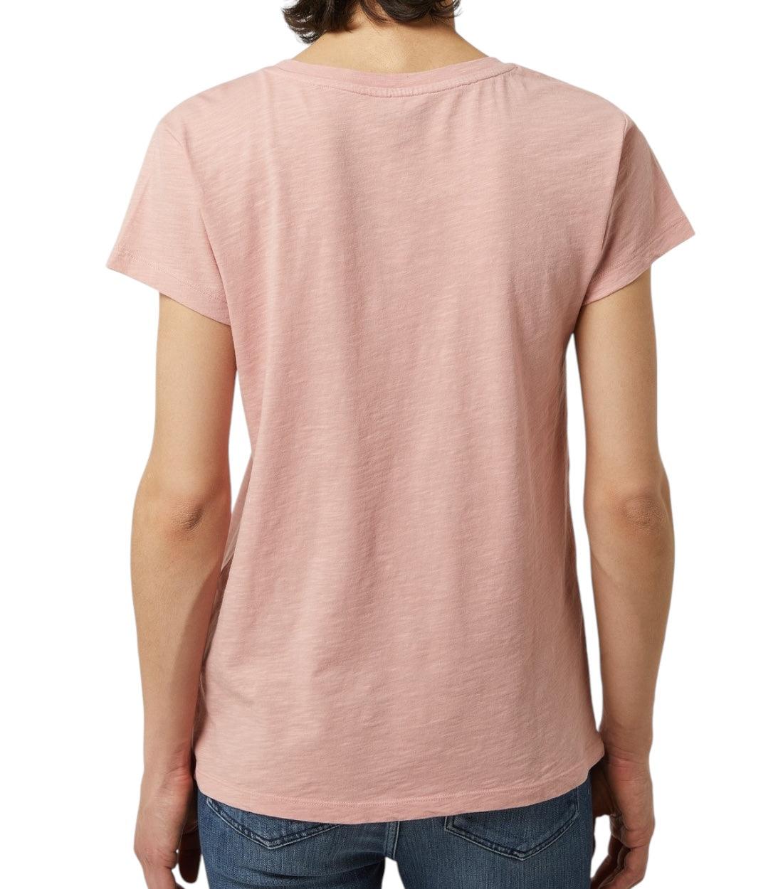 Blauer Roze T-shirt Met Siersteentjes Dames