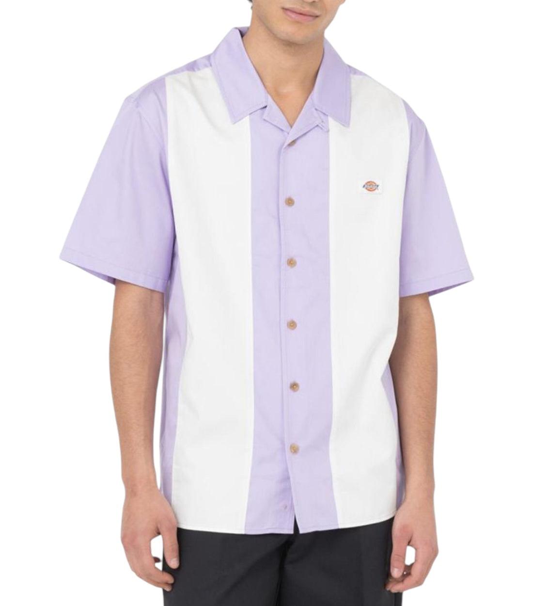 Dickies Paars Westover Gestreept Overhemd T-shirt