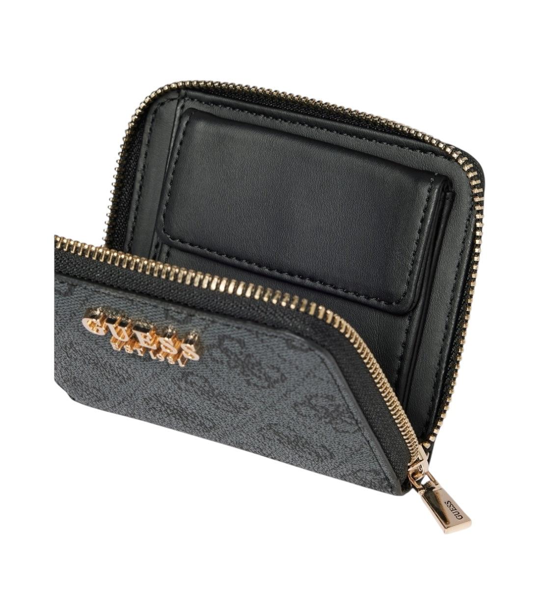 Guess Zwart Laurel Portemonnee Met Logo print