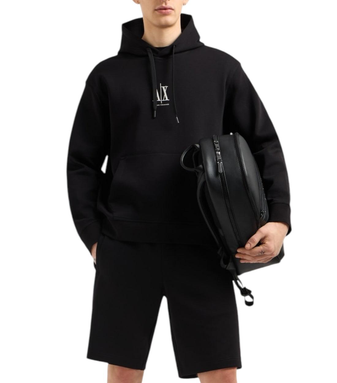 Armani Exchange Zwart Hoodie Met Logo