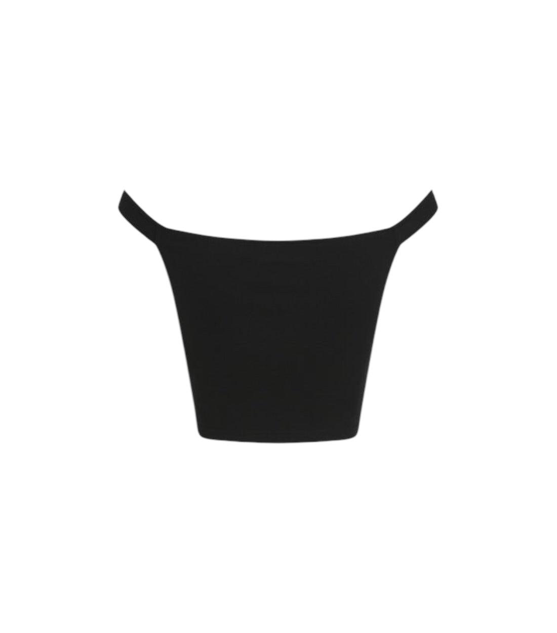 Calvin Klein Jeans Zwart Croptop Met Logo